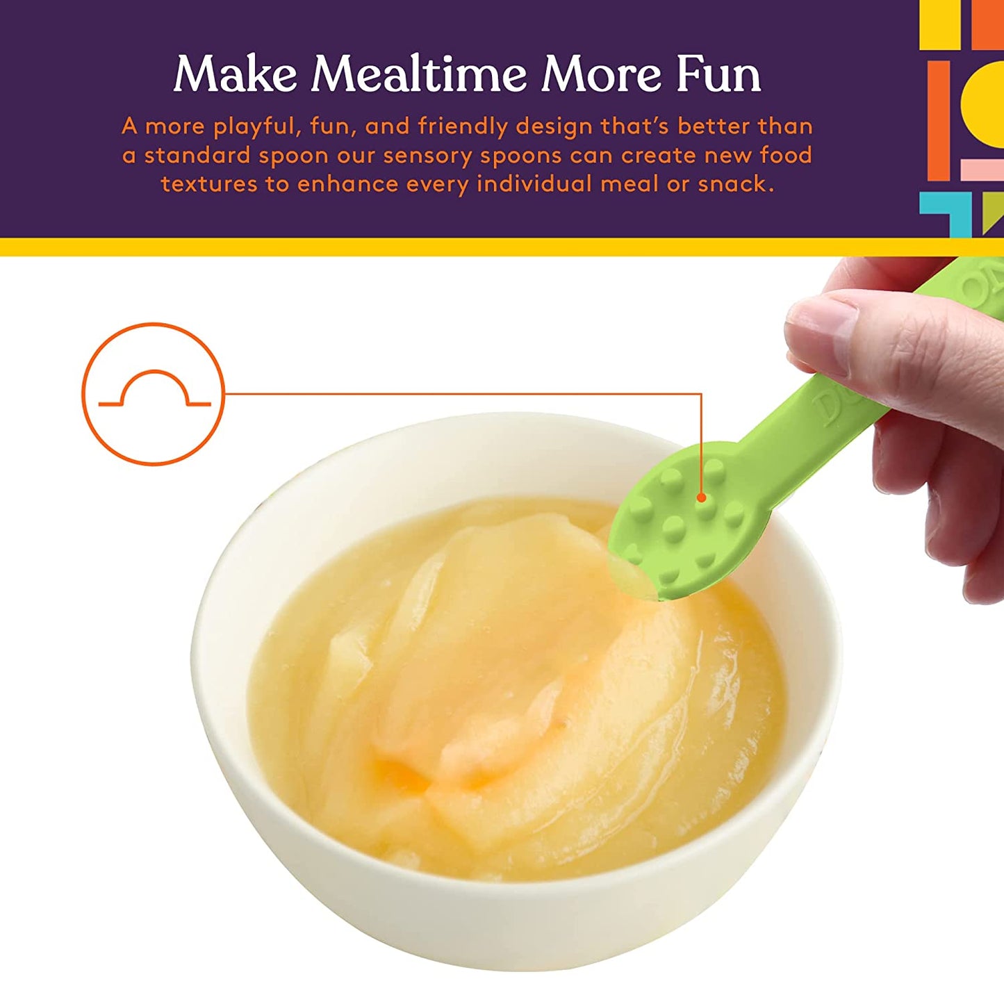 Duo Spoon Oral Motor Tool (3-Pack) – Textured Spoons for Oral Stimulation & Sensory Feeding