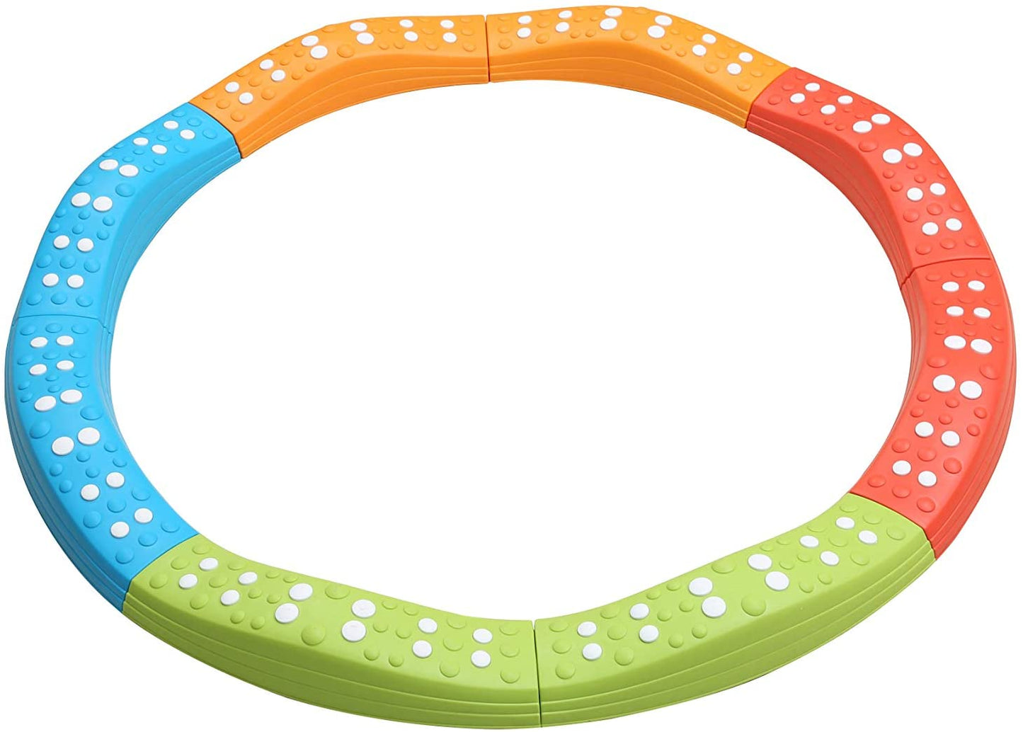 Special Supplies Wavy Circle Balance Beams – 8-Piece Stepping Stone Set for Active Play