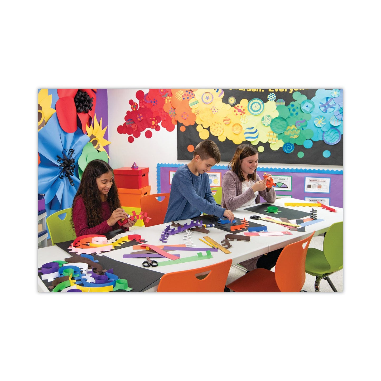 Pacon Tru-Ray Construction Paper – Assorted Standard Colors – 50 Sheets Heavyweight 76 lb Craft Paper 9"x12" for School & Creative Projects