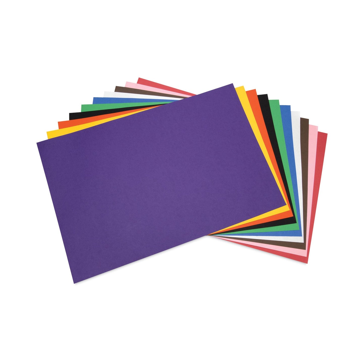 Pacon Tru-Ray Construction Paper– Assorted Standard Colors – 50 Sheets Heavyweight 76 lb Craft Paper 12"x18" for School & Creative Projects
