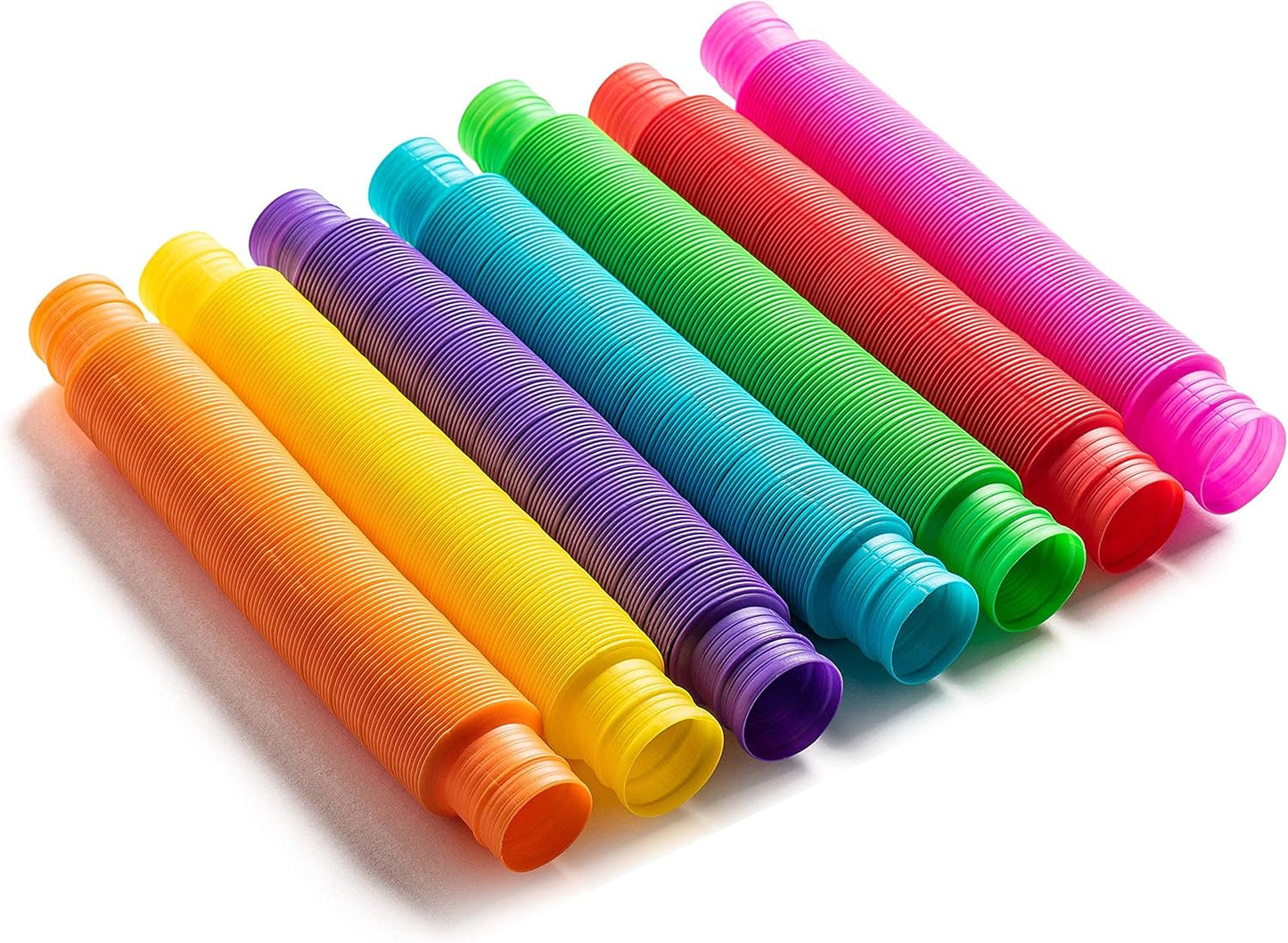 Special Supplies Pull Fun Tubes (16-Pack) – Stretch, Bend, and Connect Sensory Toys for Kids