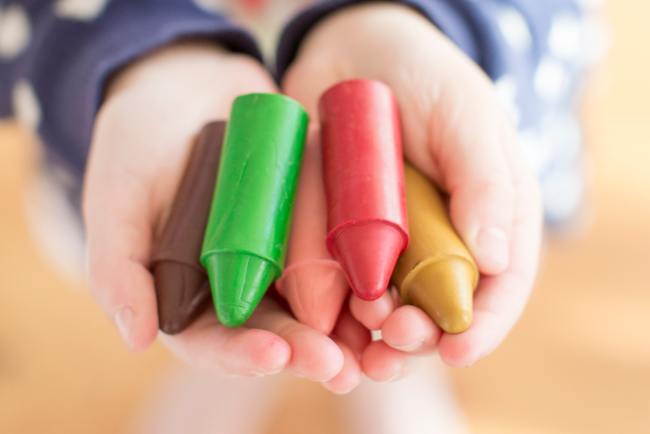 Honeysticks Originals – Natural Beeswax Crayons for Toddlers (10 Colors, First Crayon Choice)