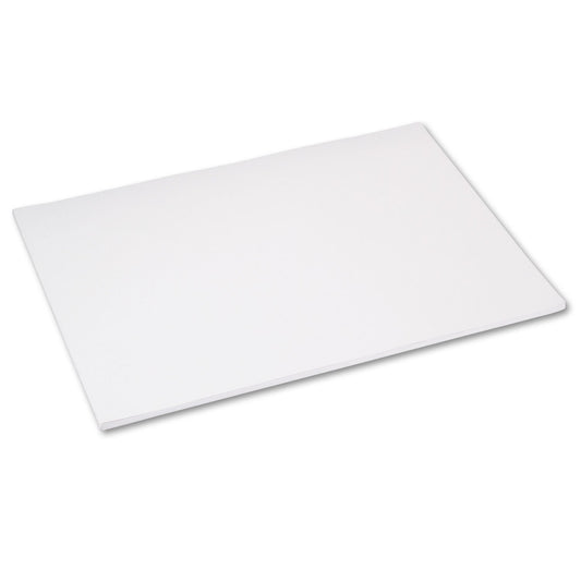 Pacon Tru-Ray Heavyweight Construction Paper – Giant 18" x 24" White Sheets for Art, School & Display Projects