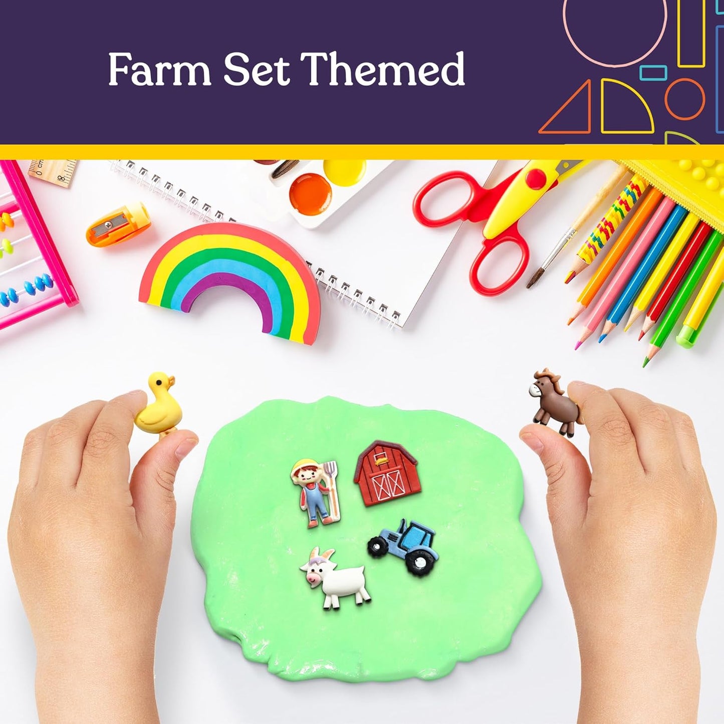 Special Supplies Therapy Putty with Charms – Interactive Sensory & Occupational Therapy Tool for Kids and Adults - Resistive Therapy Soft Strength Farm Set