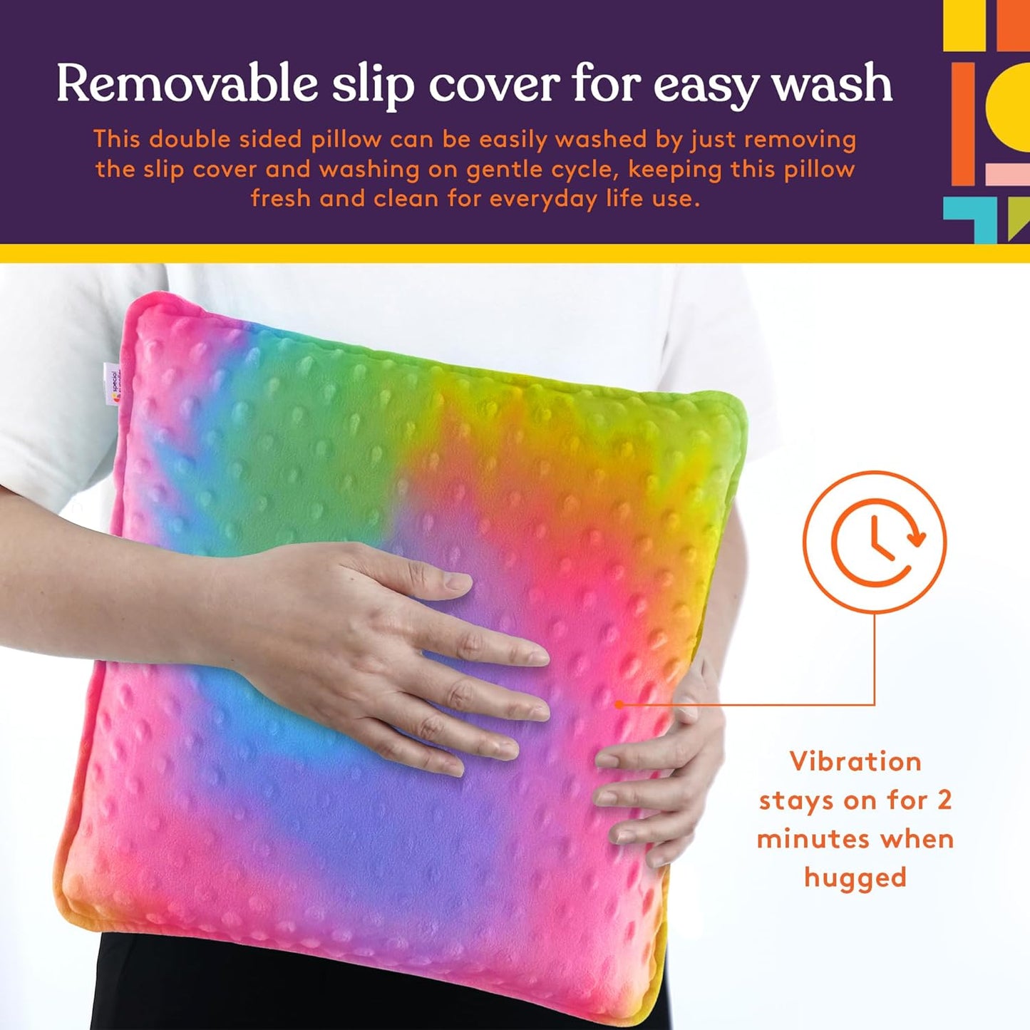 Special Supplies Vibrating Sensory Pillow (Colorful)