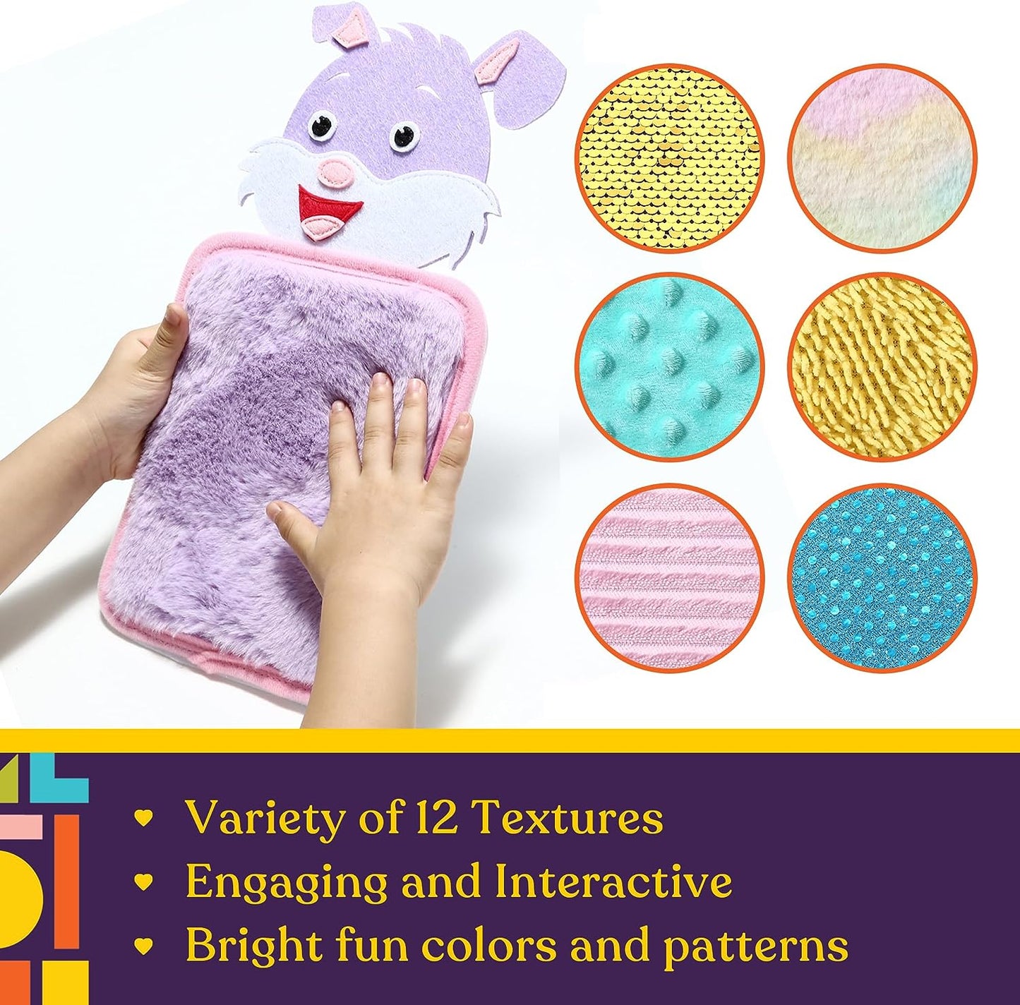 Special Supplies Sensory Mats for Kids (10 Textured Pads) – Autism, ADHD, and Sensory Play Mats with Fun Animal Designs for Early Learning