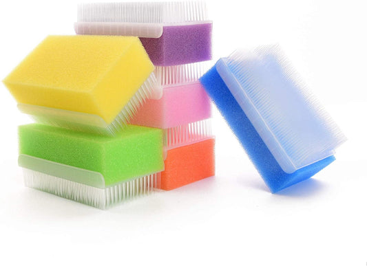 Special Supplies Baby Bath Sponges – Dual-Sided Sensory Foam & Soft Bristle Scrubbers for Gentle Infant and Toddler Bathing