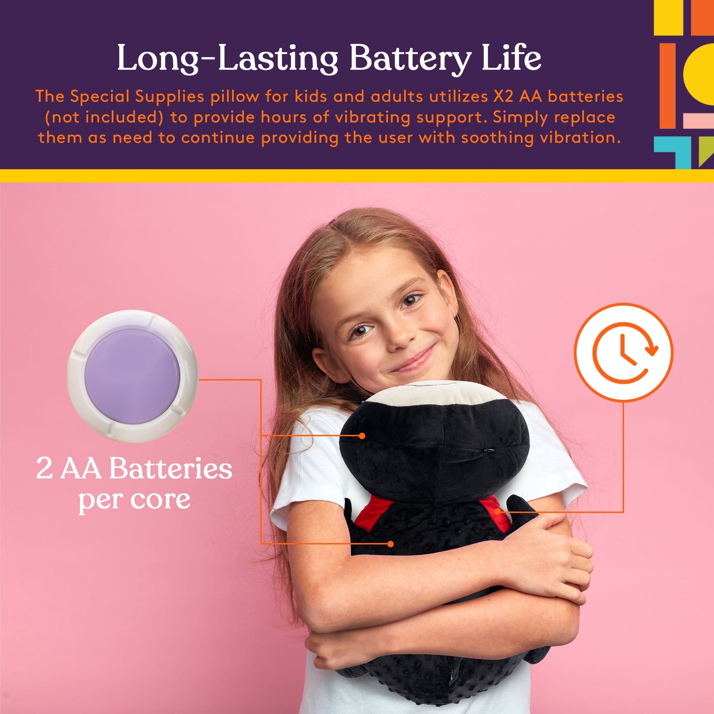 Special Supplies Vibrating Ladybug Sensory Pillow – Calming Support for Kids & Adults with Sensory Needs