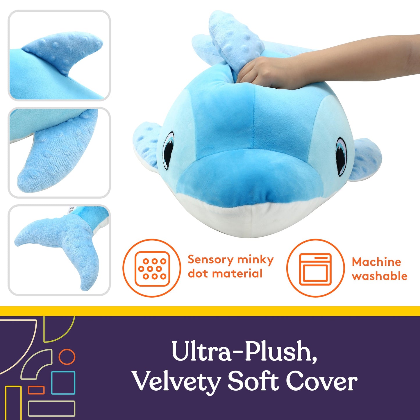 Special Supplies Vibrating Whale Sensory Pillow