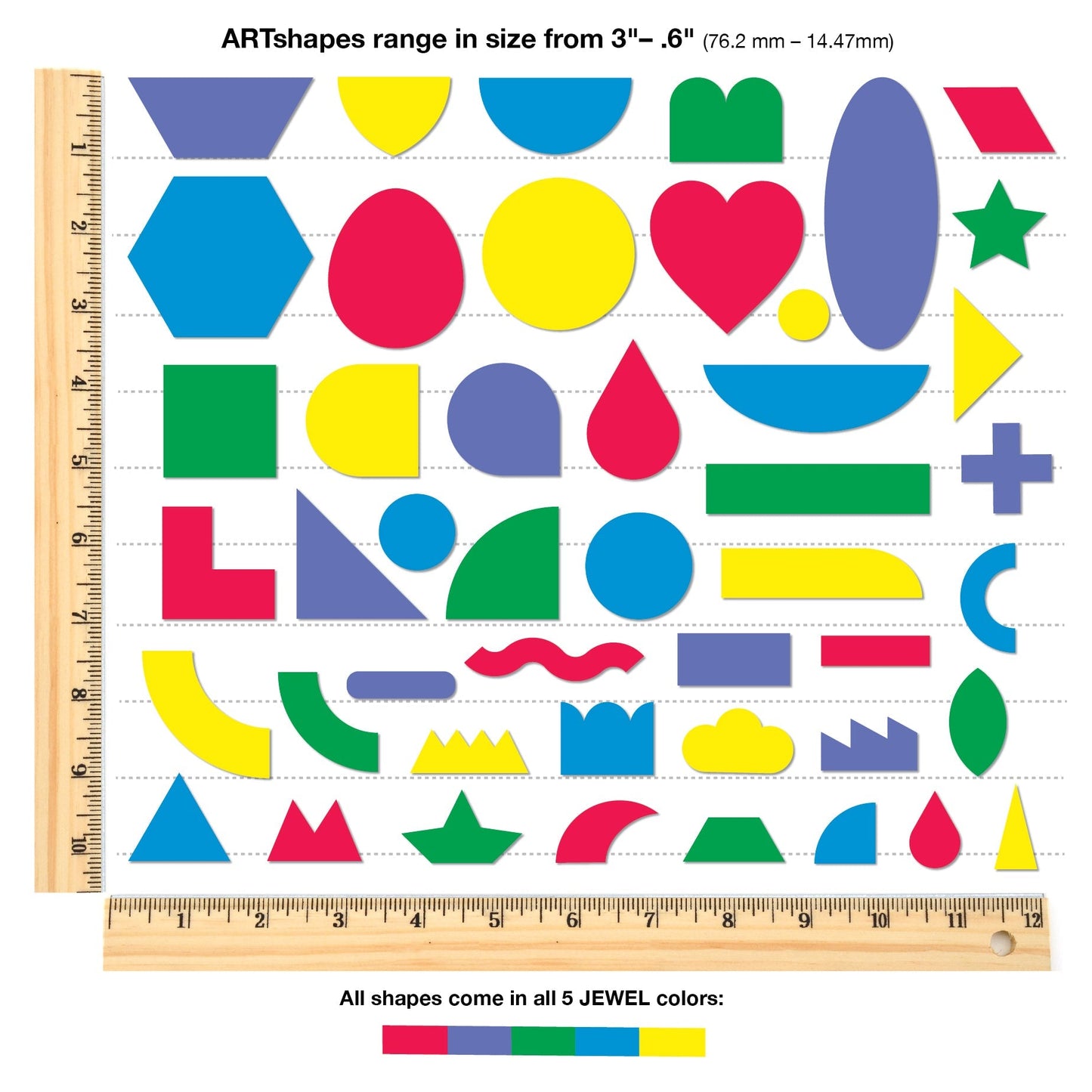 FreshCut Crafts ARTshapes Creative Pack – 840 Punch-Out Shapes, 45 Designs, 5 Color Palettes