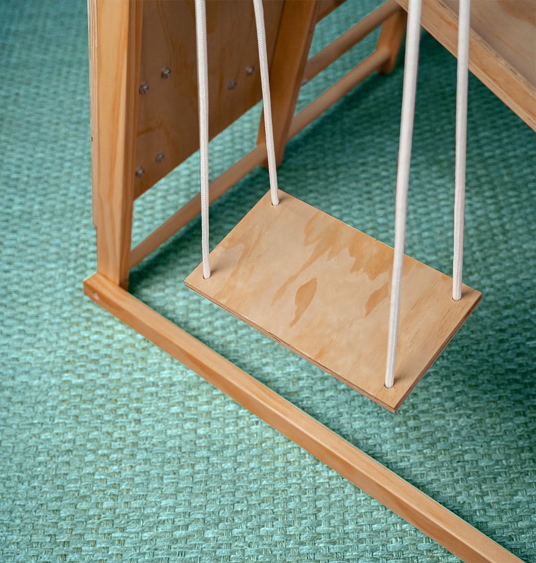 Avenlur Magnolia 7-in-1 Indoor Wooden Playset | Montessori Climbing Gym for Kids | Slide, Monkey Bars, Rope Ladder, Swing & More