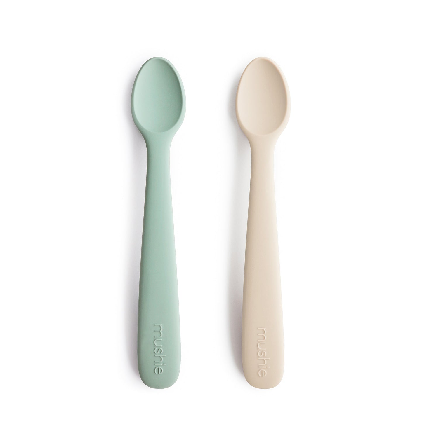 Mushie Baby Feeding Spoons – Soft Silicone Adaptive Utensils for Infants, Toddlers and Beyond