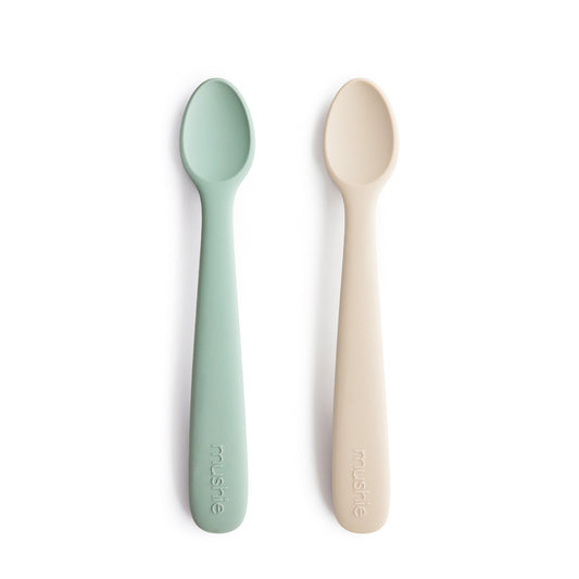 Mushie Baby Feeding Spoons – Soft Silicone Adaptive Utensils for Infants, Toddlers and Beyond