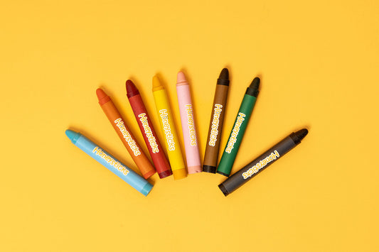 Honeysticks Jumbo Crayons – Natural Beeswax Crayons for Kids, Classic Size, 8 Colors