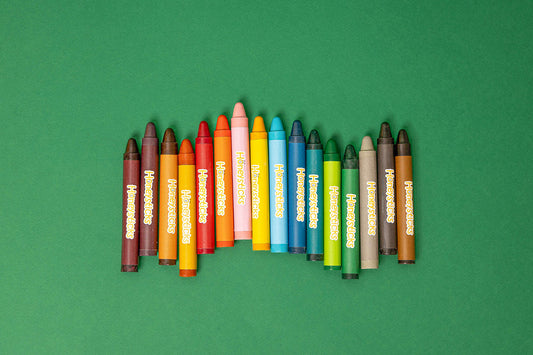 Honeysticks Jumbo Crayons 16-Pack – Natural Beeswax Crayons for Developing Pencil Grasp