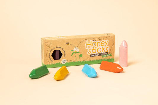 Honeysticks Triangles – Natural Beeswax Crayons for Developing Pencil Grasp