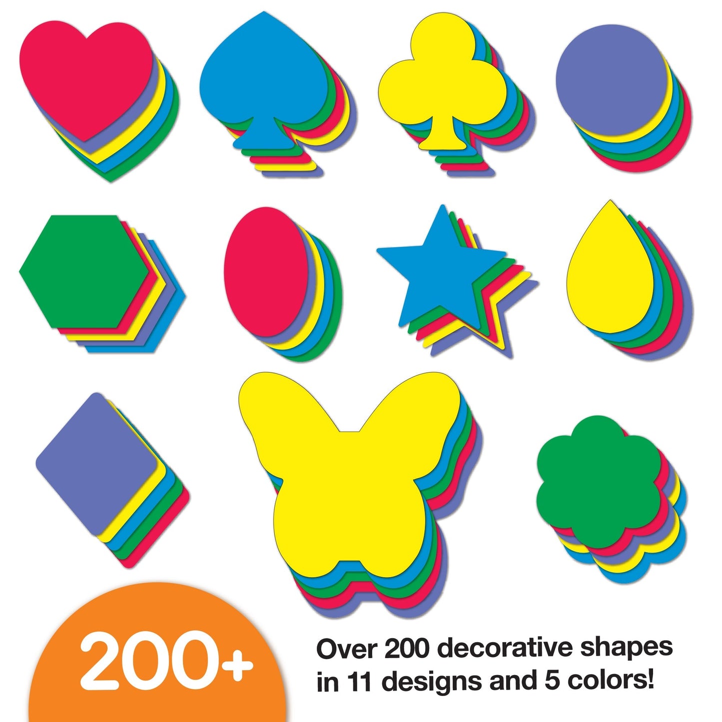 FreshCut Crafts DIY Party Crown Kit – Jewel Colors, 12 Crowns & 200+ Decorations