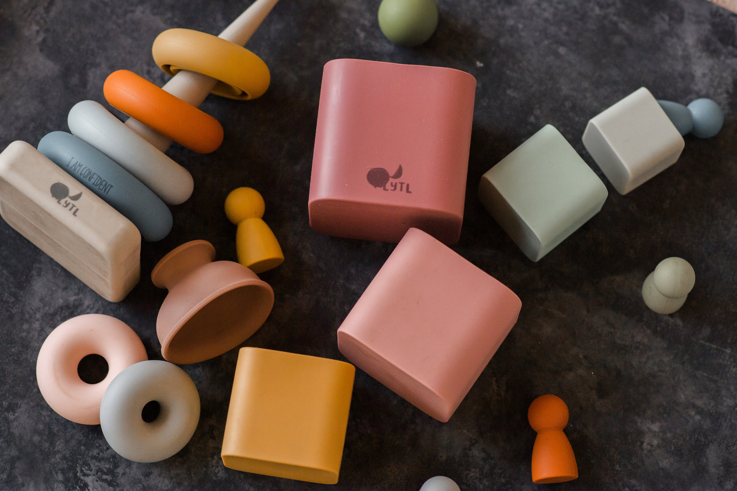 LYTL Mini Silicone Dolls – Stack, Sort, Pretend & Splash | Set of 6 Safe, Soft Dolls for Imaginative & Sensory Play