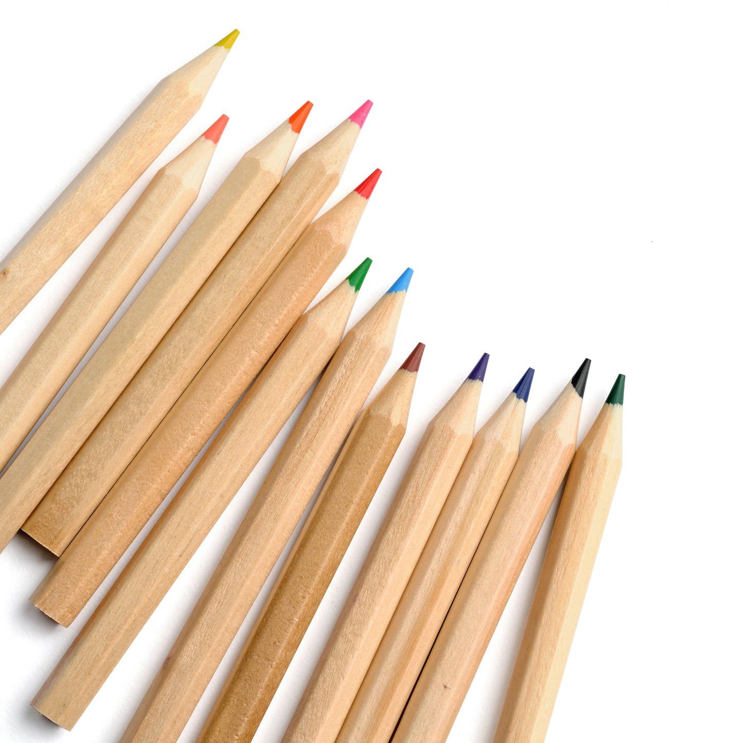 Elsewhere Unplug Colored Pencil Set – Travel & Tall Beechwood Art Pencils in Reusable Tube – 12 pack