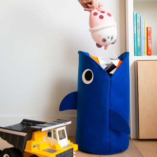 OMY Shark Storage Basket – Playful Felt Organizer for Toys, Books & Everyday Treasures