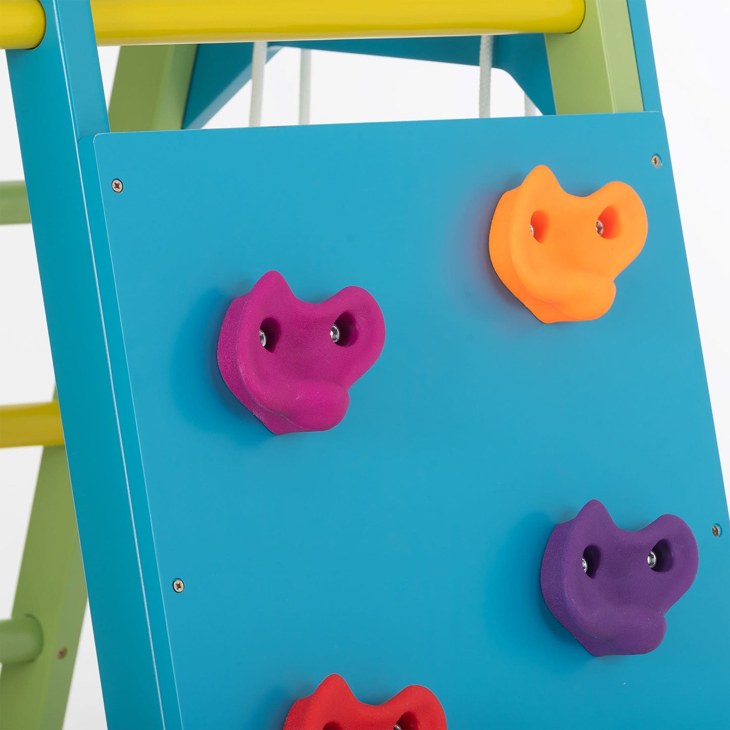 Avenlur Magnolia 7-in-1 Indoor Wooden Playset | Montessori Climbing Gym for Kids | Slide, Monkey Bars, Rope Ladder, Swing & More