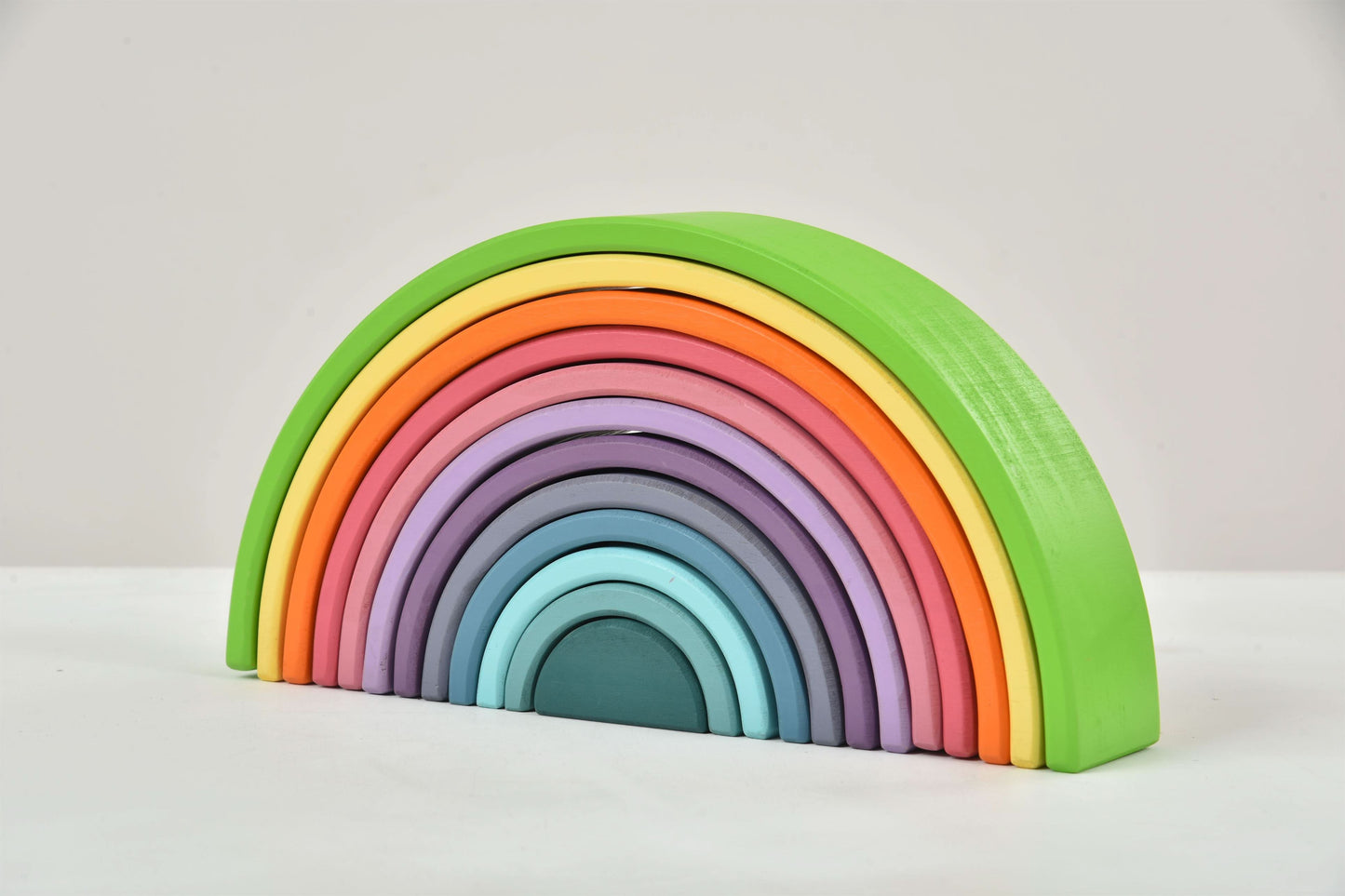 Avenlur Wooden Rainbow Stacking Blocks – Colorful Montessori Building & Balance Set