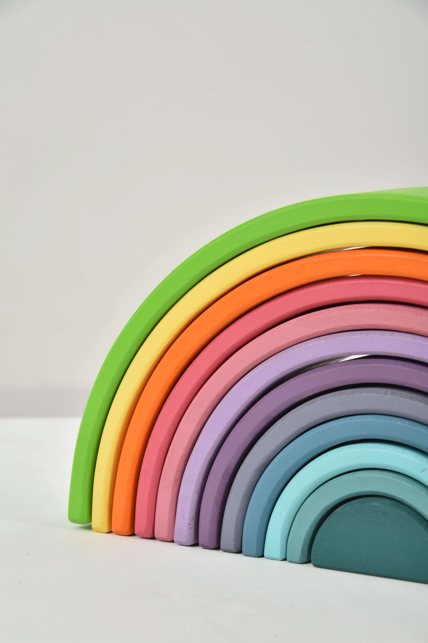Avenlur Wooden Rainbow Stacking Blocks – Colorful Montessori Building & Balance Set