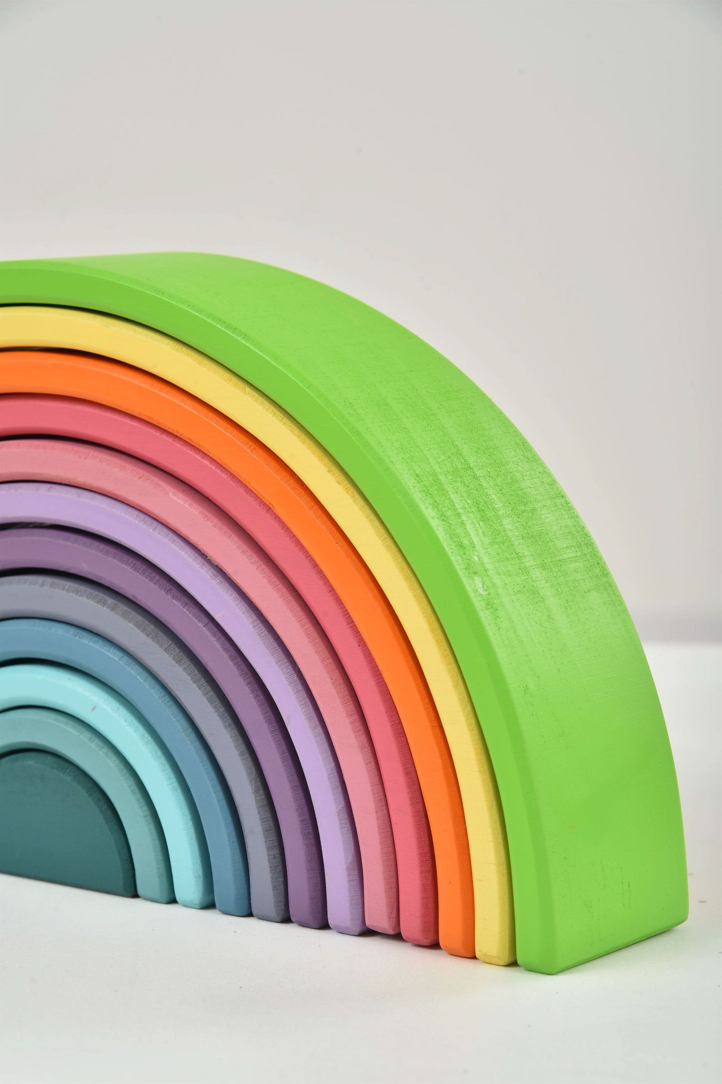 Avenlur Wooden Rainbow Stacking Blocks – Colorful Montessori Building & Balance Set