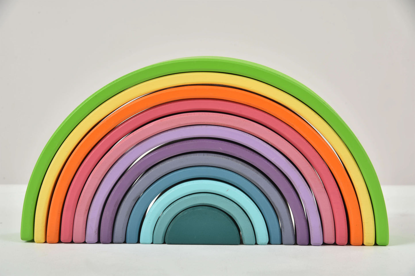 Avenlur Wooden Rainbow Stacking Blocks – Colorful Montessori Building & Balance Set