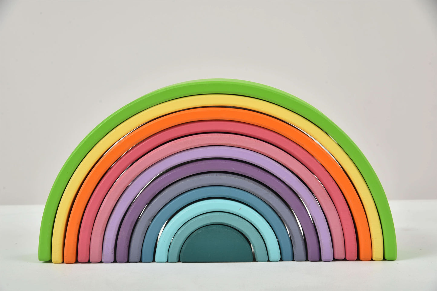 Avenlur Wooden Rainbow Stacking Blocks – Colorful Montessori Building & Balance Set