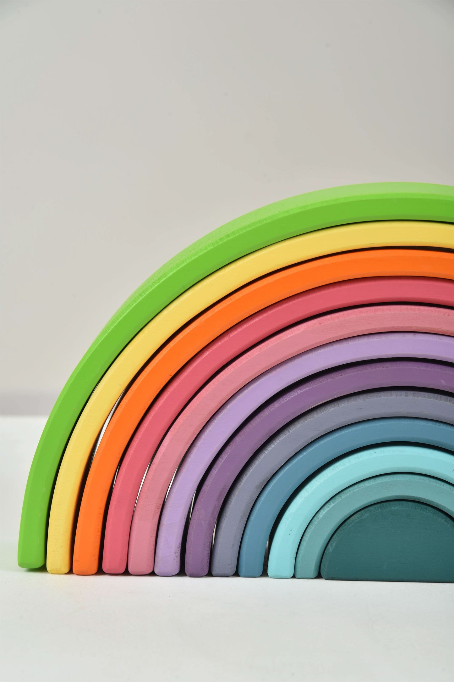 Avenlur Wooden Rainbow Stacking Blocks – Colorful Montessori Building & Balance Set