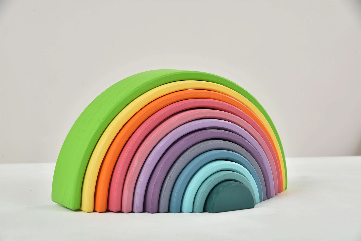 Avenlur Wooden Rainbow Stacking Blocks – Colorful Montessori Building & Balance Set