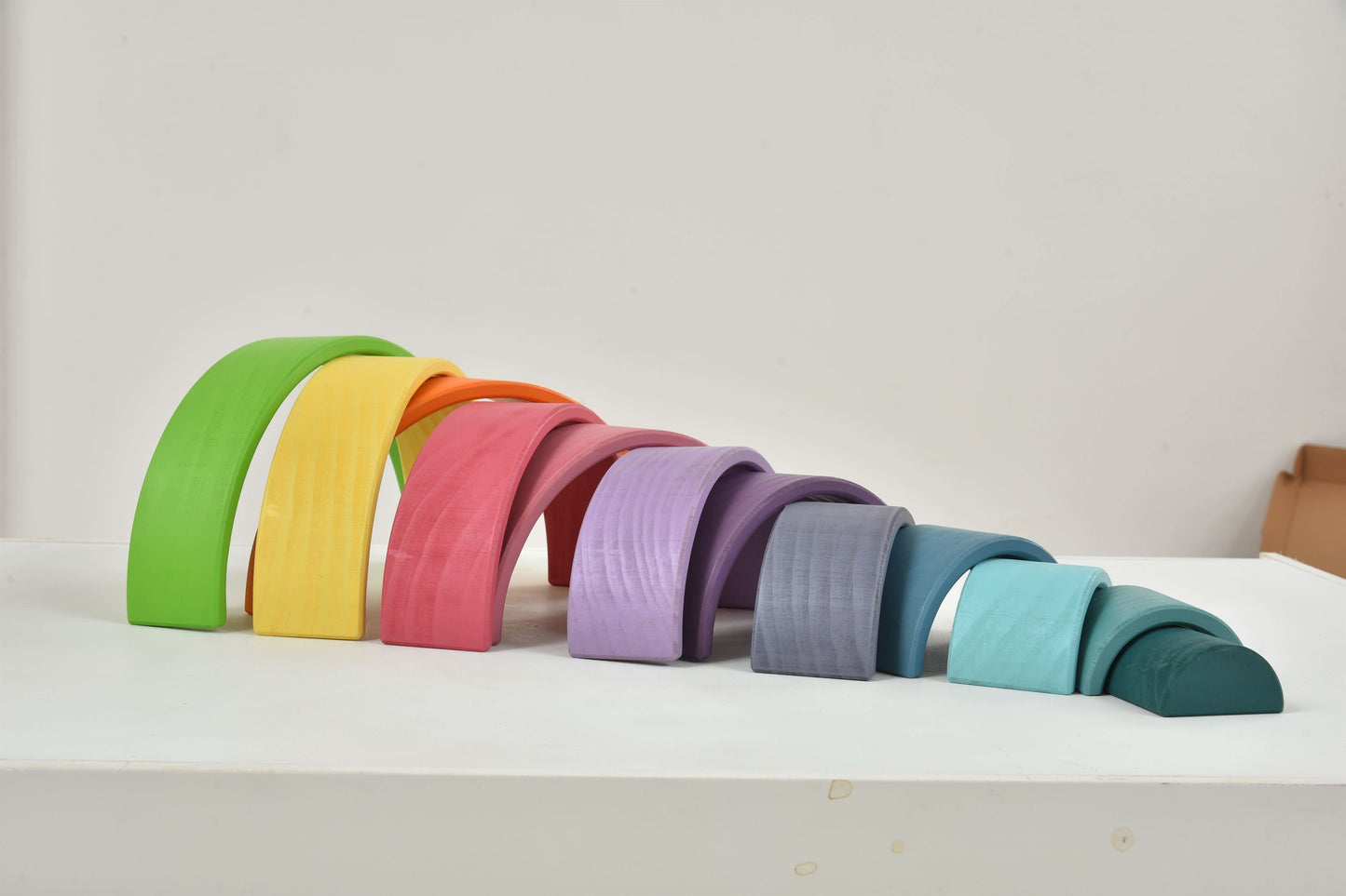 Avenlur Wooden Rainbow Stacking Blocks – Colorful Montessori Building & Balance Set