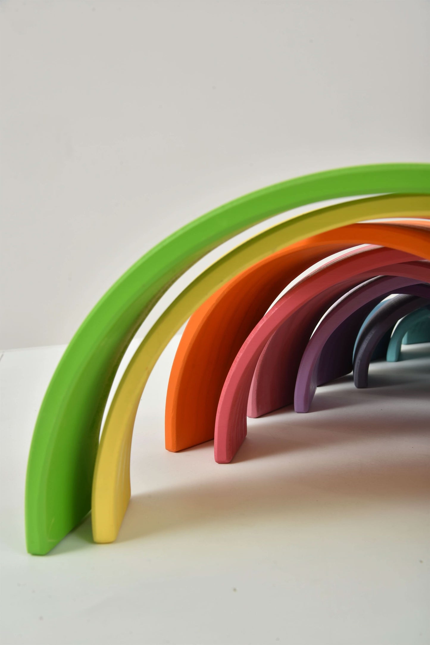 Avenlur Wooden Rainbow Stacking Blocks – Colorful Montessori Building & Balance Set