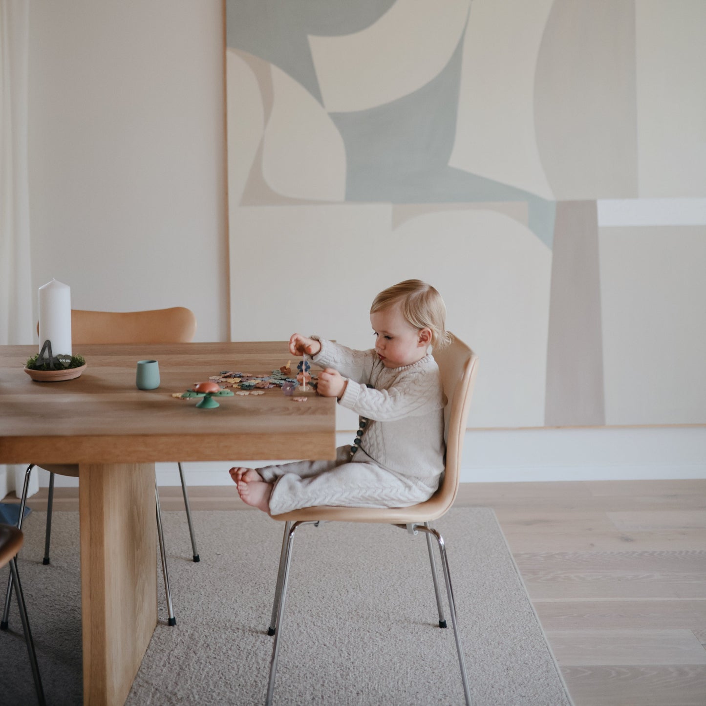 Mushie Hexagon Building Toy – STEM Creative Construction Set for Toddlers