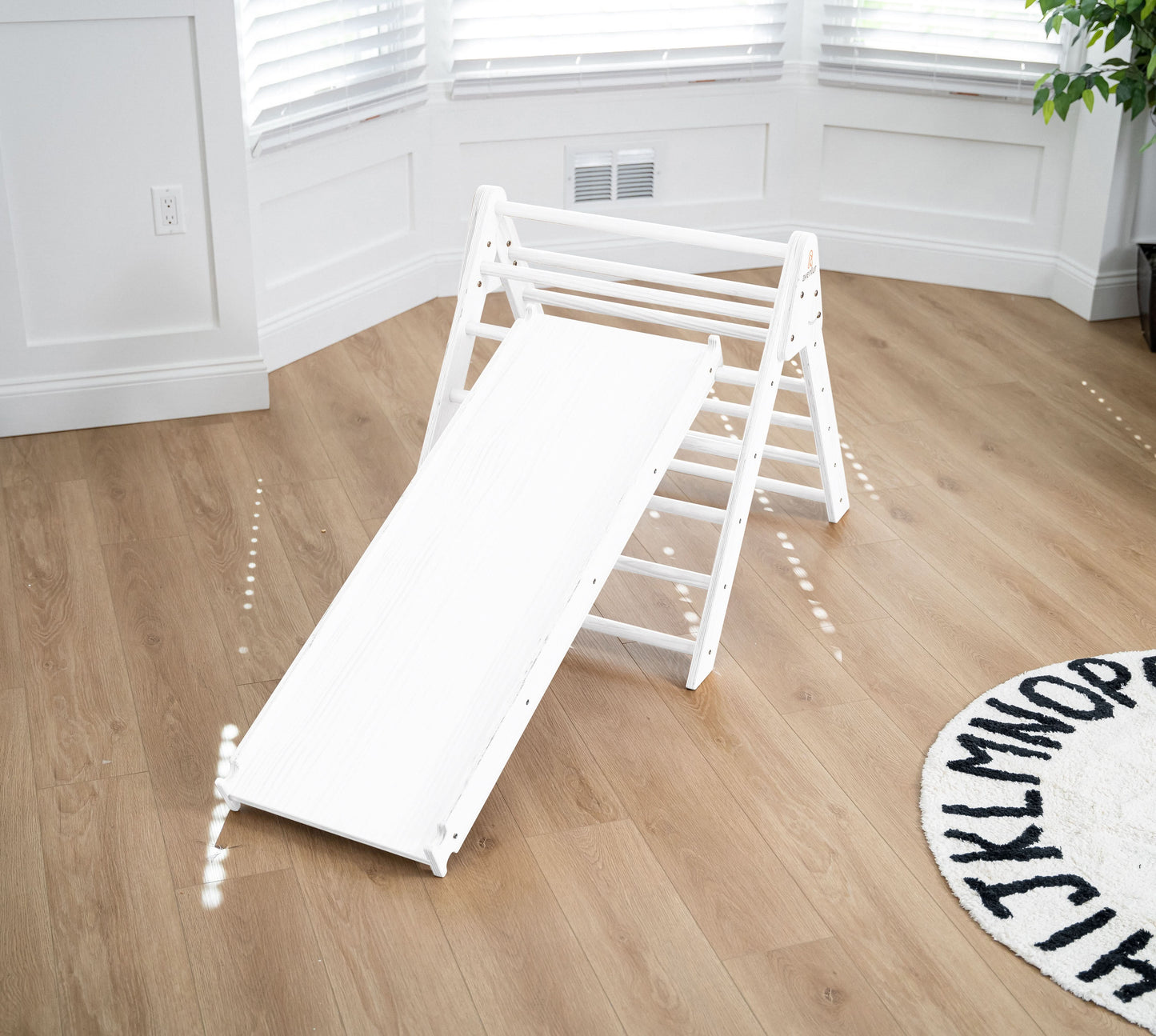 Avenlur Hazel – Pikler Triangle Ladder & Rocker Set | Montessori Climbing Toy for Toddlers | Foldable Wooden Play Gym