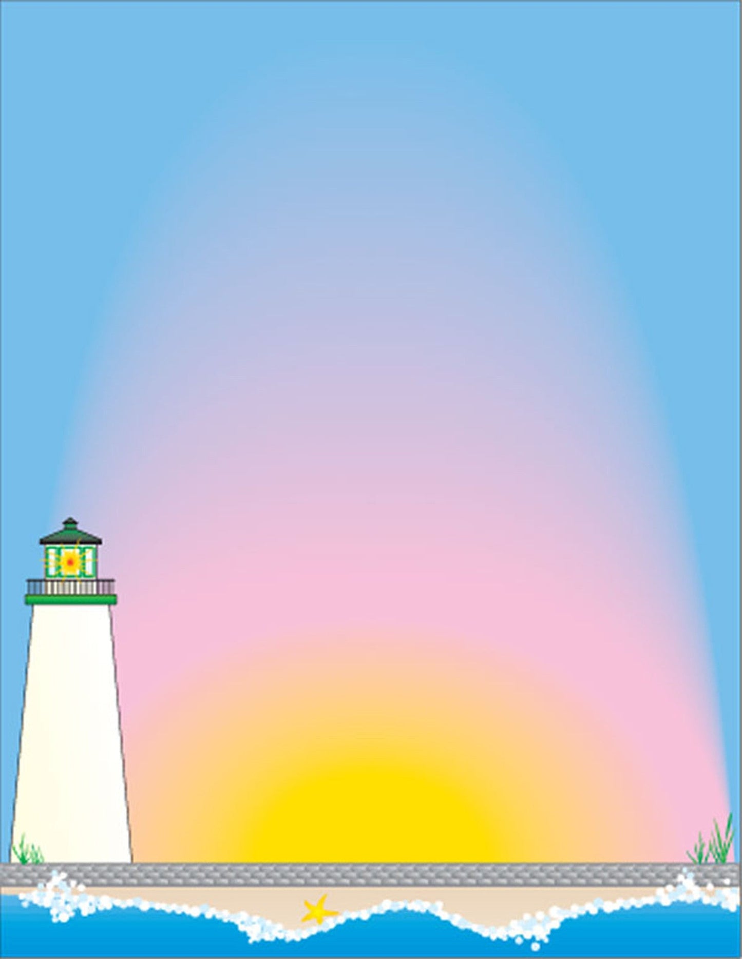 Shapes Etc. Lighthouse Designer Craft Paper | 50 sheets | Standard Size 8.5"x11"