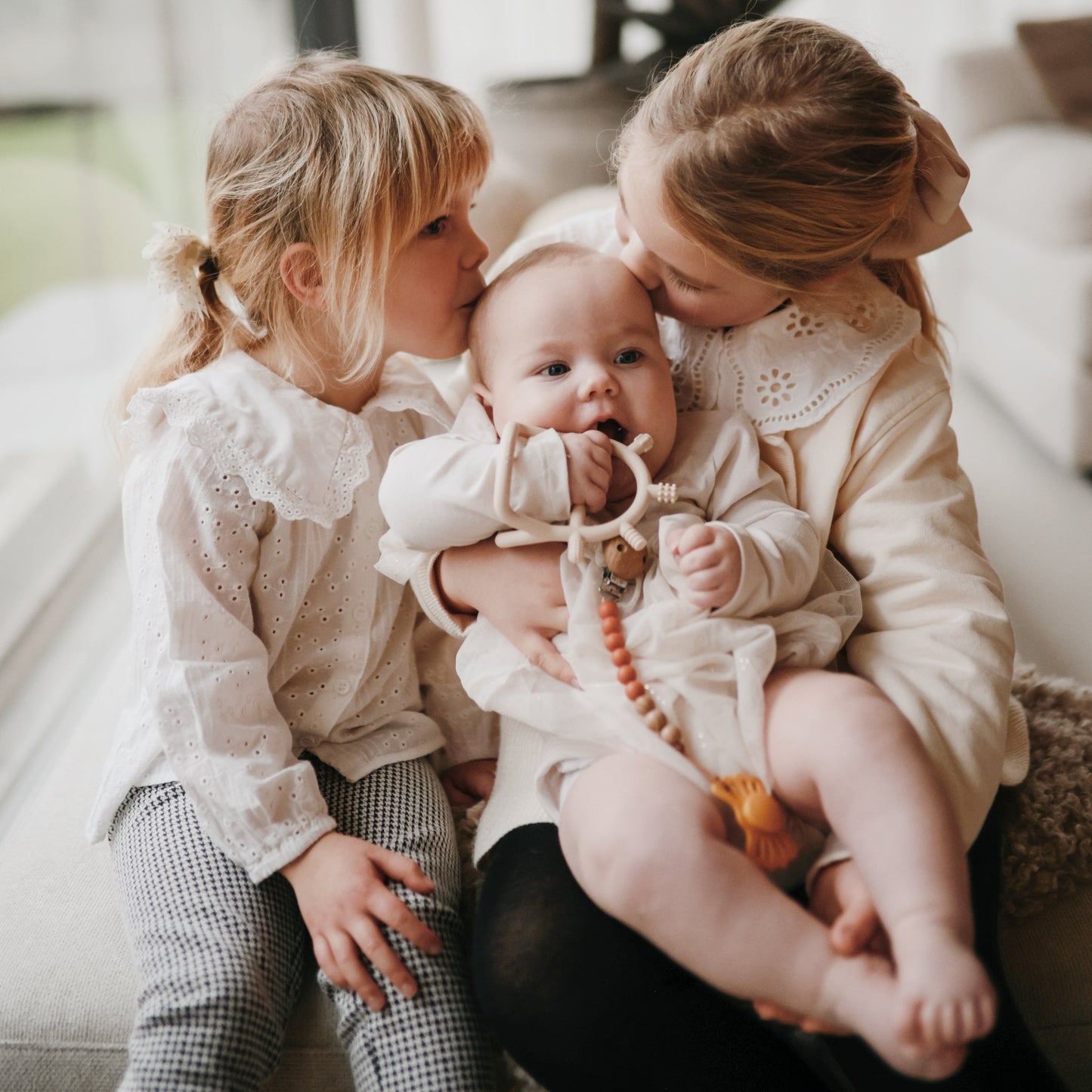 No-Drop Sensory Teether | Soft Silicone Baby Teething Toy for Self-Soothing and Sensory Development