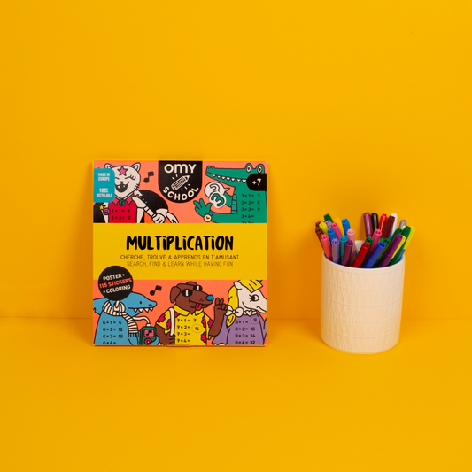 OMY Multiplication Puzzle Poster – Playful Learning & Mental Math Mastery for Big Kids