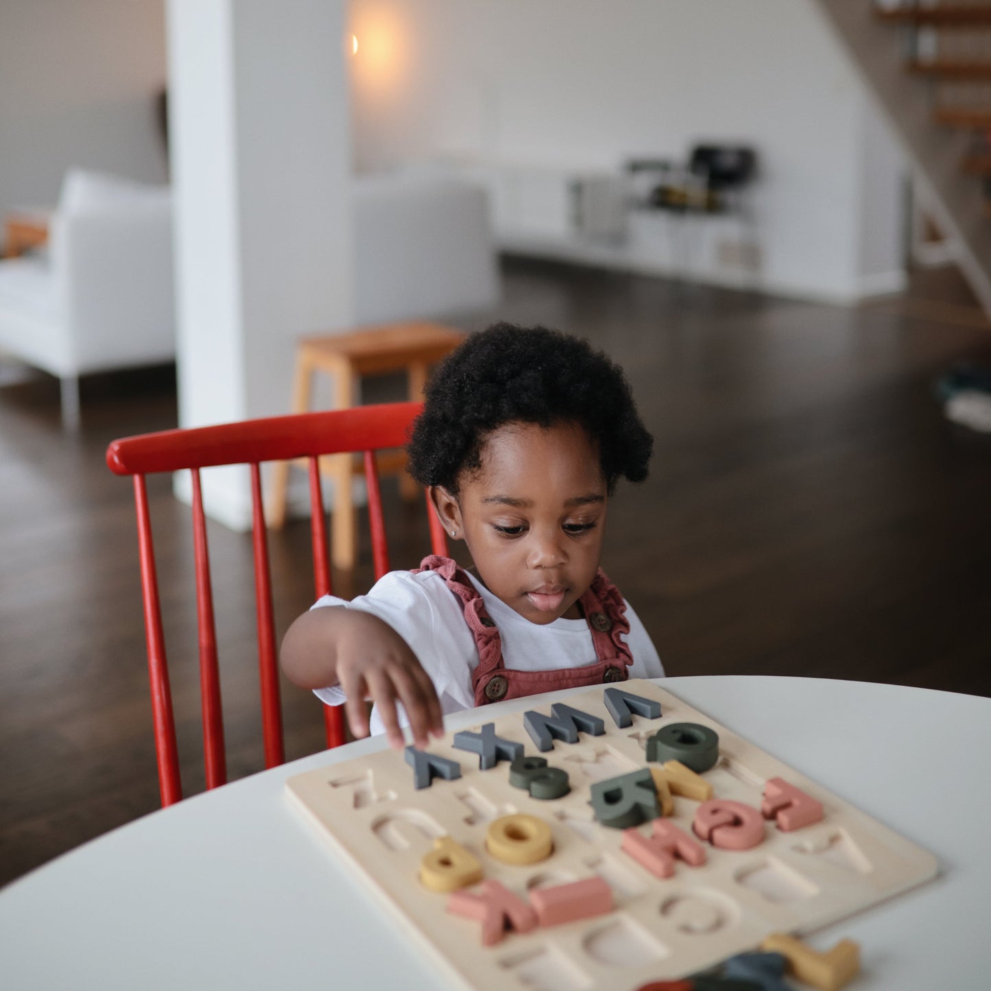 Mushie Wooden Alphabet Puzzle – FSC-Certified ABC Learning & Fine Motor Skills Toy