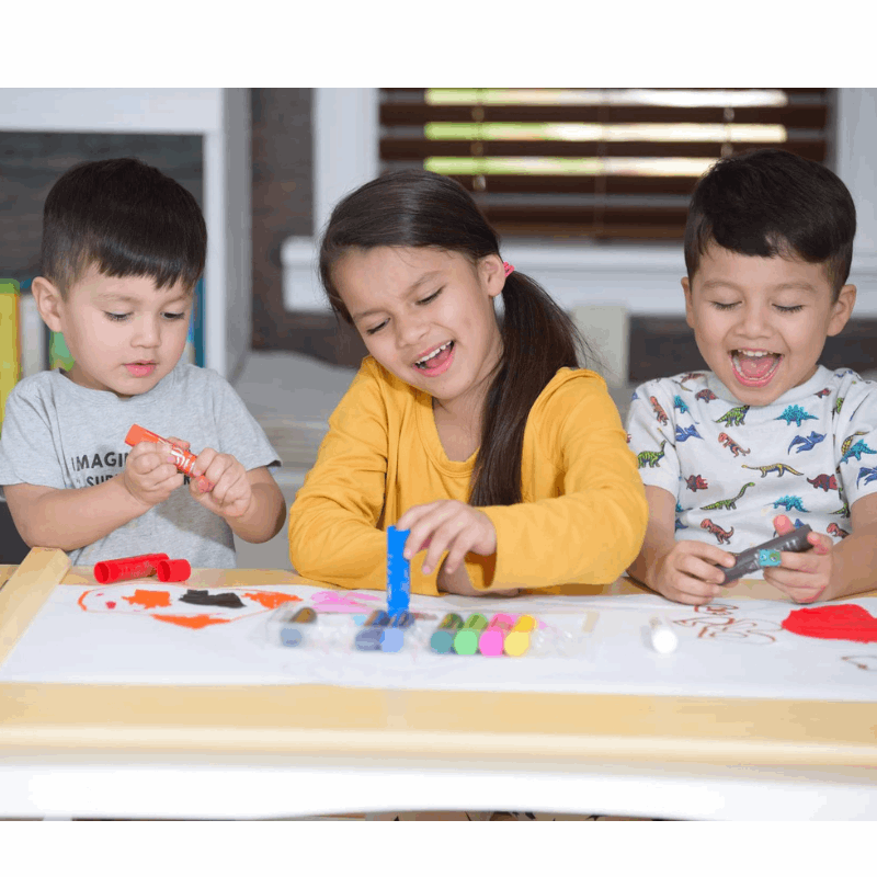 The Pencil Grip Inc. Kwik Stix 12 Classic Colors Set – Solid Tempera Paint Sticks for Kids