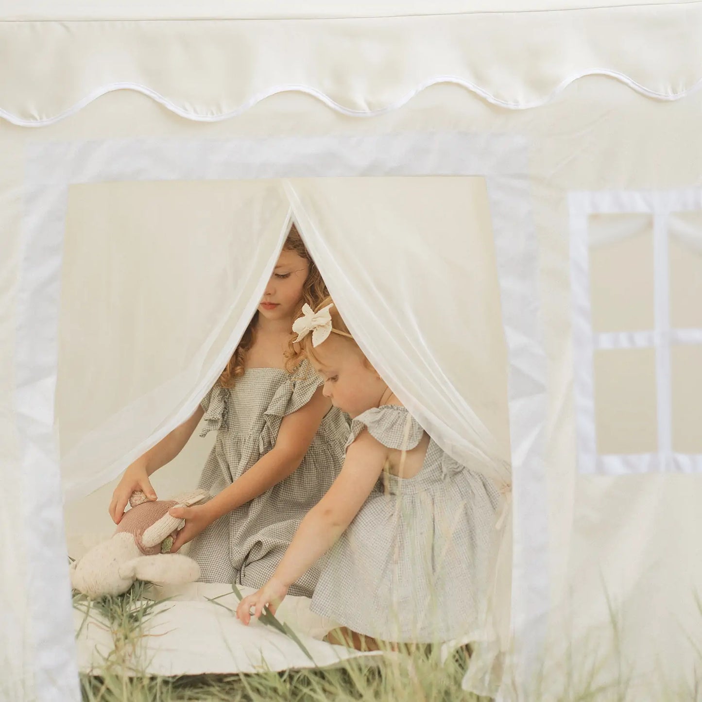 Tiny Land® Kids Play Tent with Cushion & Fairy Lights – Indoor Adventure Castle