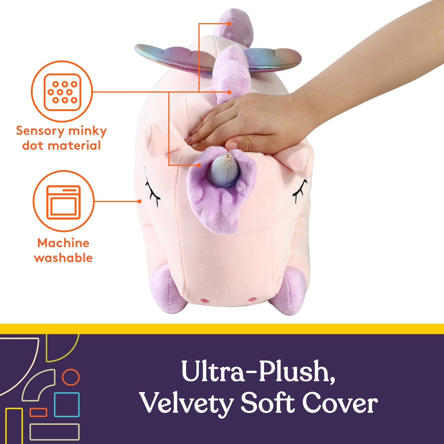 Special Supplies Vibrating Unicorn Sensory Pillow