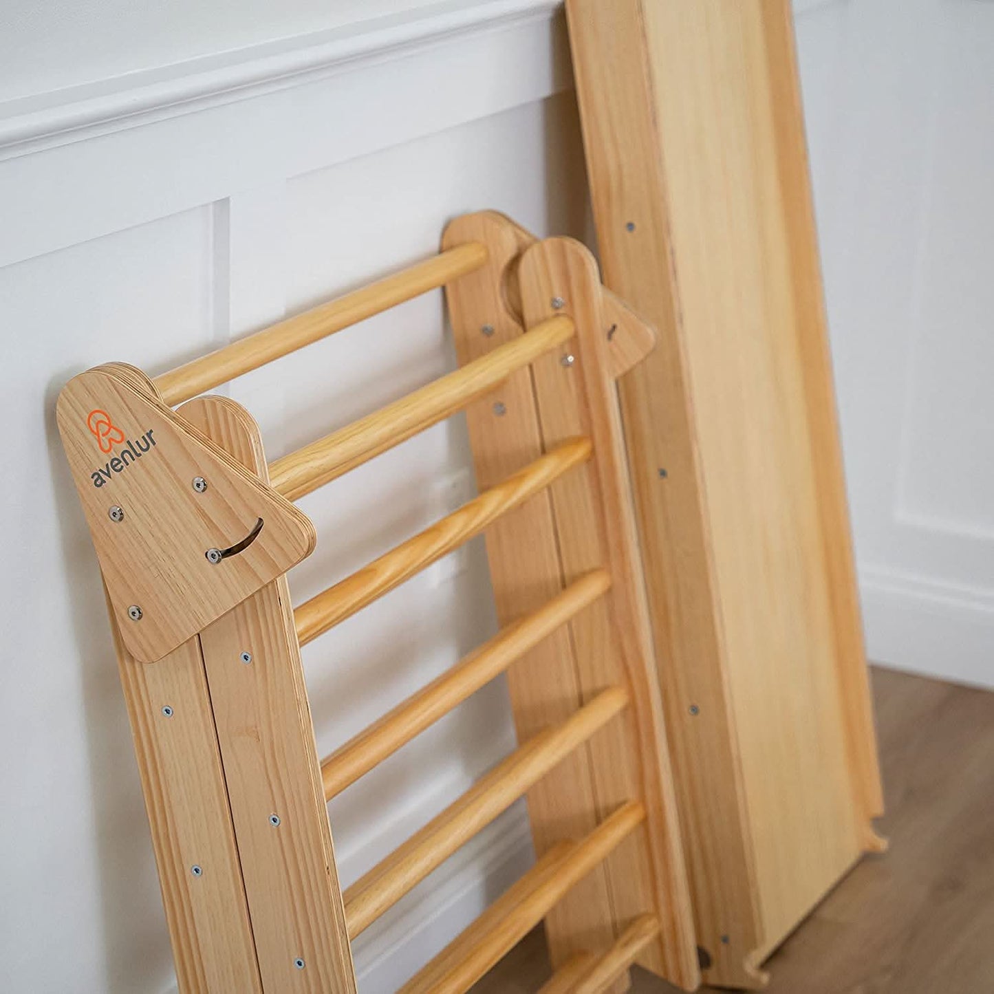 Avenlur Hazel – Pikler Triangle Ladder & Rocker Set | Montessori Climbing Toy for Toddlers | Foldable Wooden Play Gym