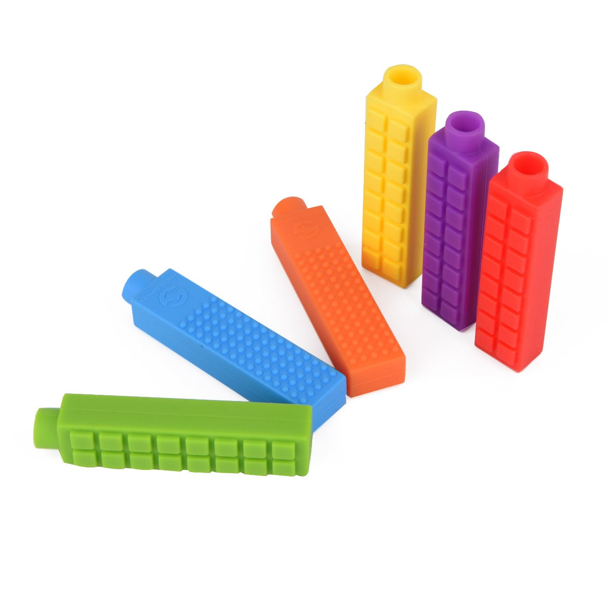 Chewy Pencil Topper | Sensory Chew for Kids with Autism, ADHD, and Oral Stimulation Needs - Set of 6