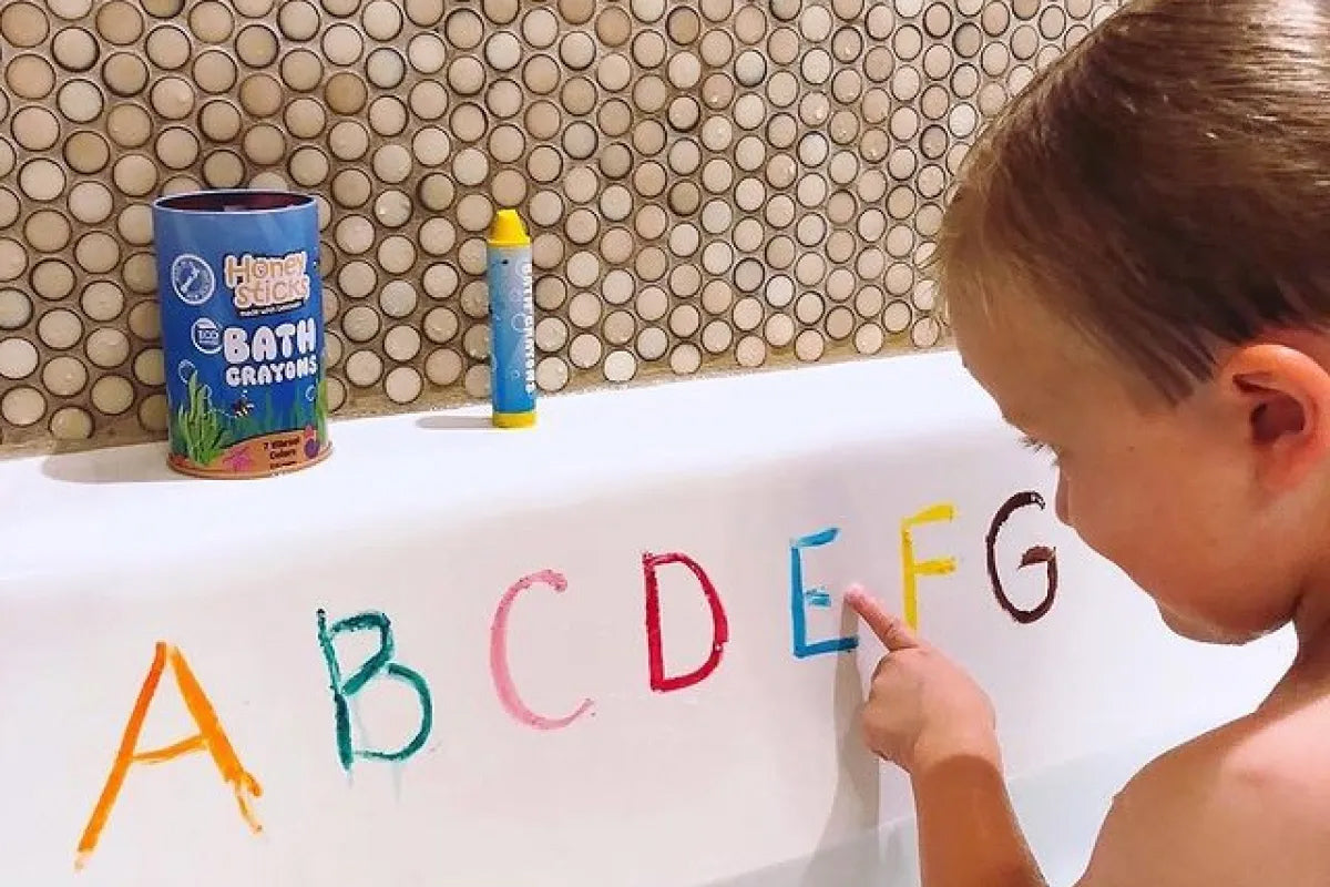 Honeysticks Ultimate Bath Fun Set – Bath Crayons & Bath Drops for Kids