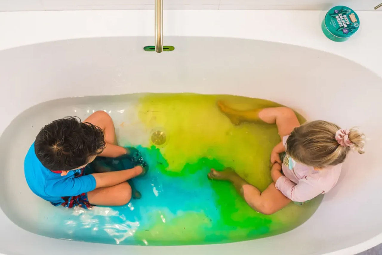 Honeysticks Bath Drops – Non-Toxic Color Tablets for Kids’ Bath Time & Water Play, 36 Pack