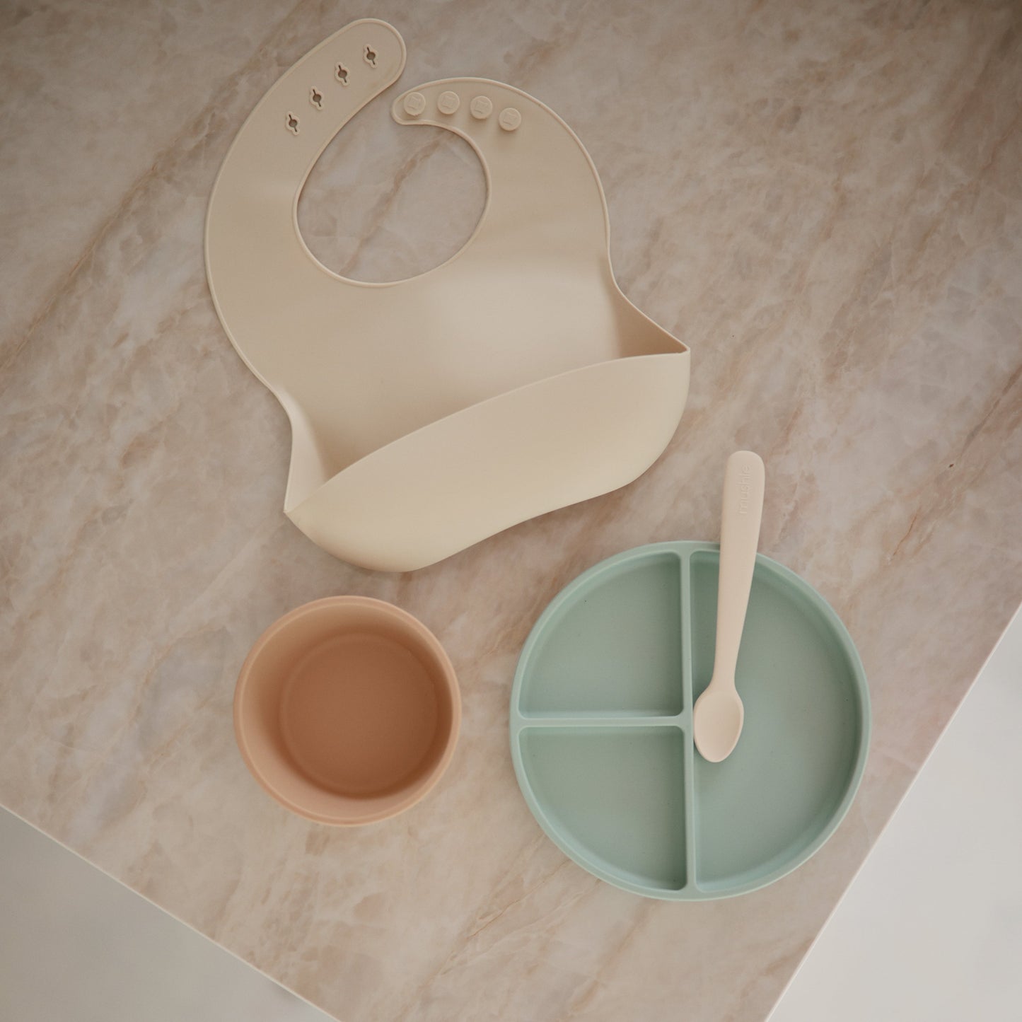 Mushie Baby Feeding Spoons – Soft Silicone Adaptive Utensils for Infants, Toddlers and Beyond