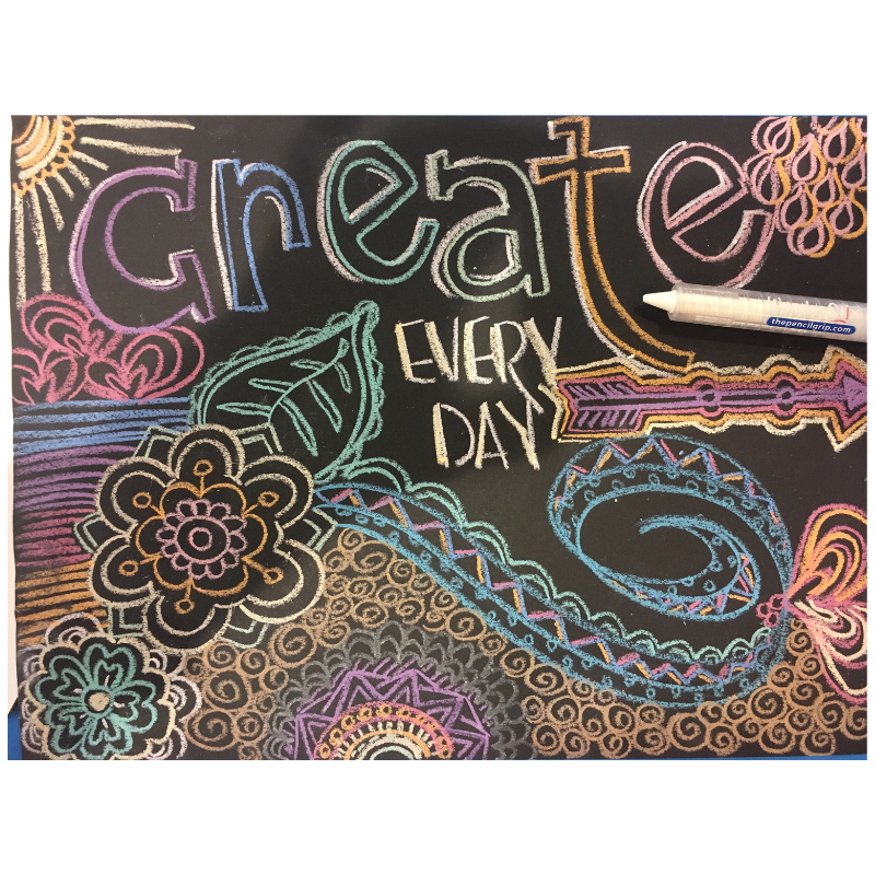 Reusable Blackboard Placemat Set with Wonder Stix – Travel & Mess-Free Drawing Fun