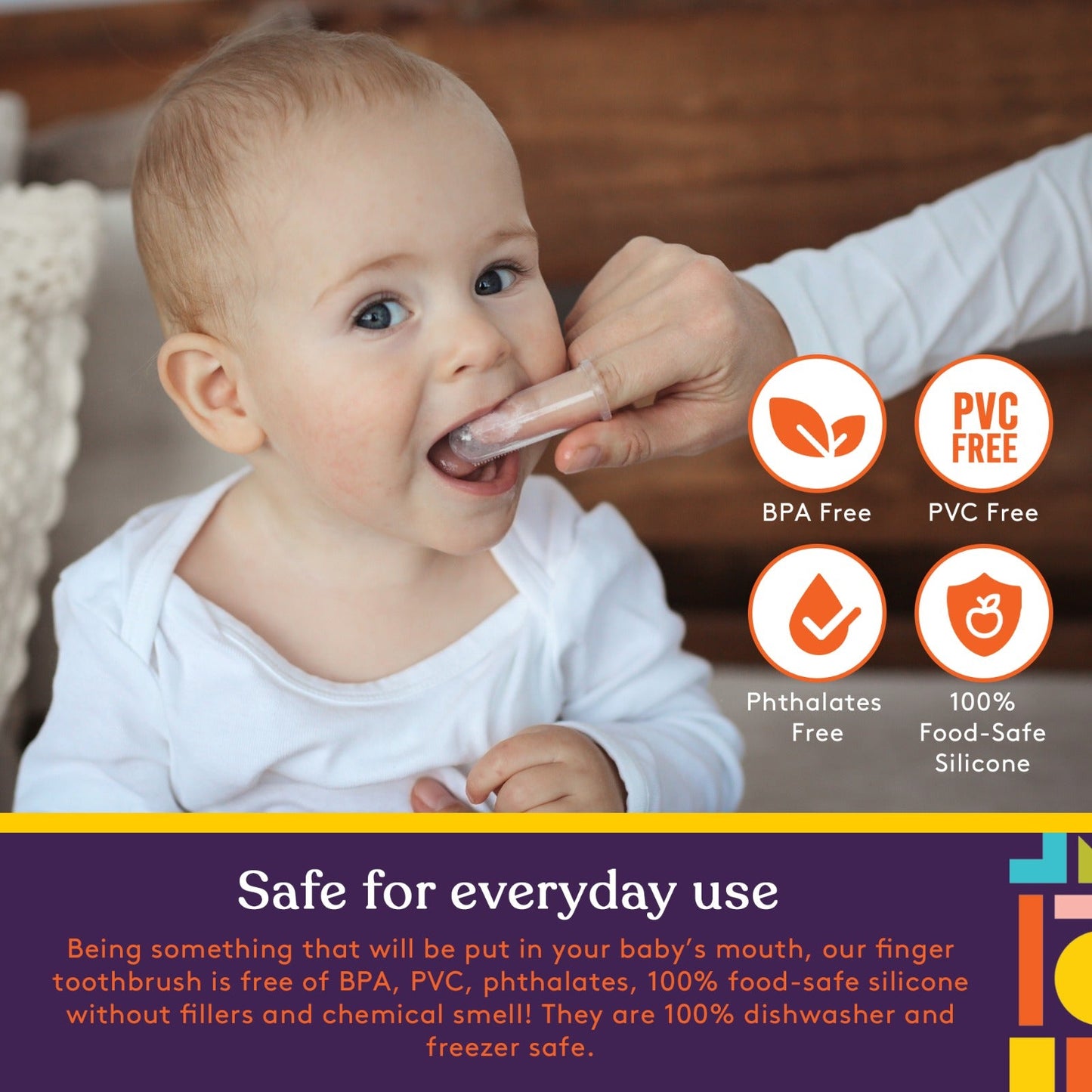 Special Supplies Dual-Sided Silicone Finger Toothbrush – 6-Pack for Infant Oral Care & Oral Motor Stimulation